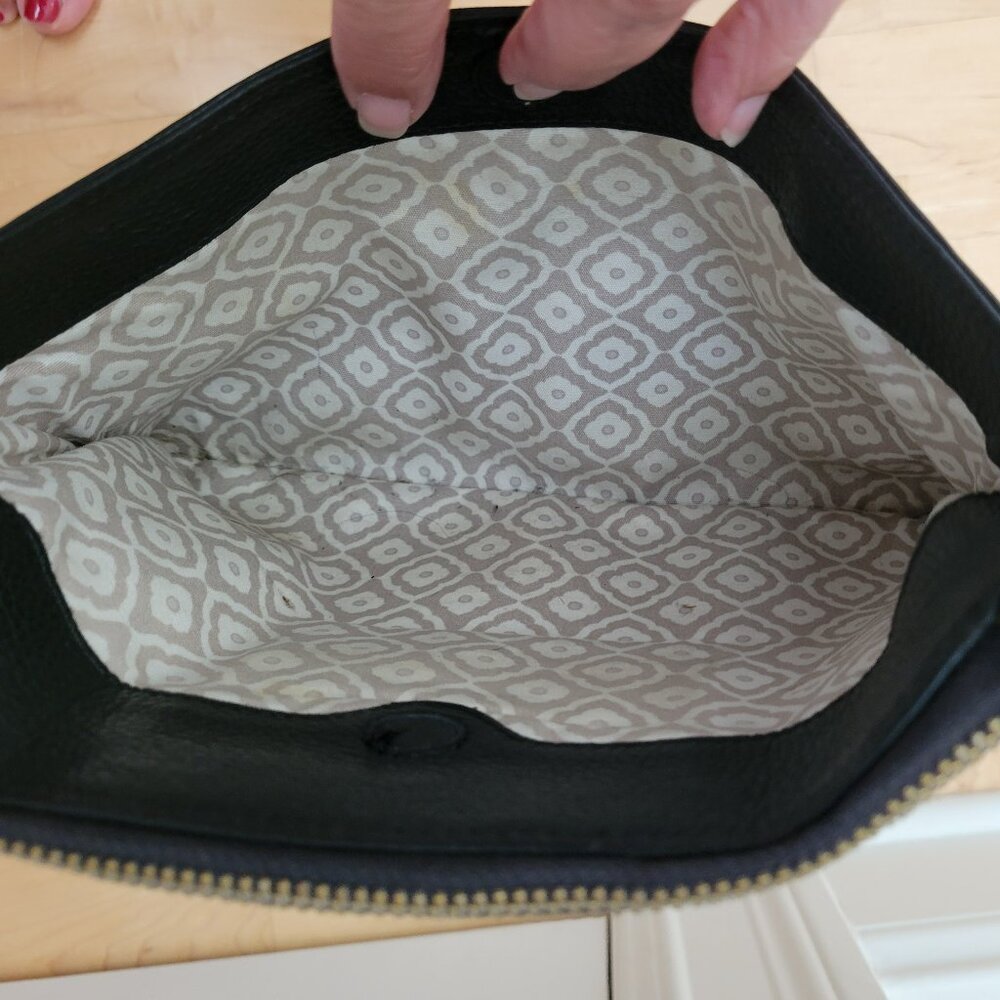 Brighton Pretty Tough Black Leather Crossbody Purse - Picture 7 of 10